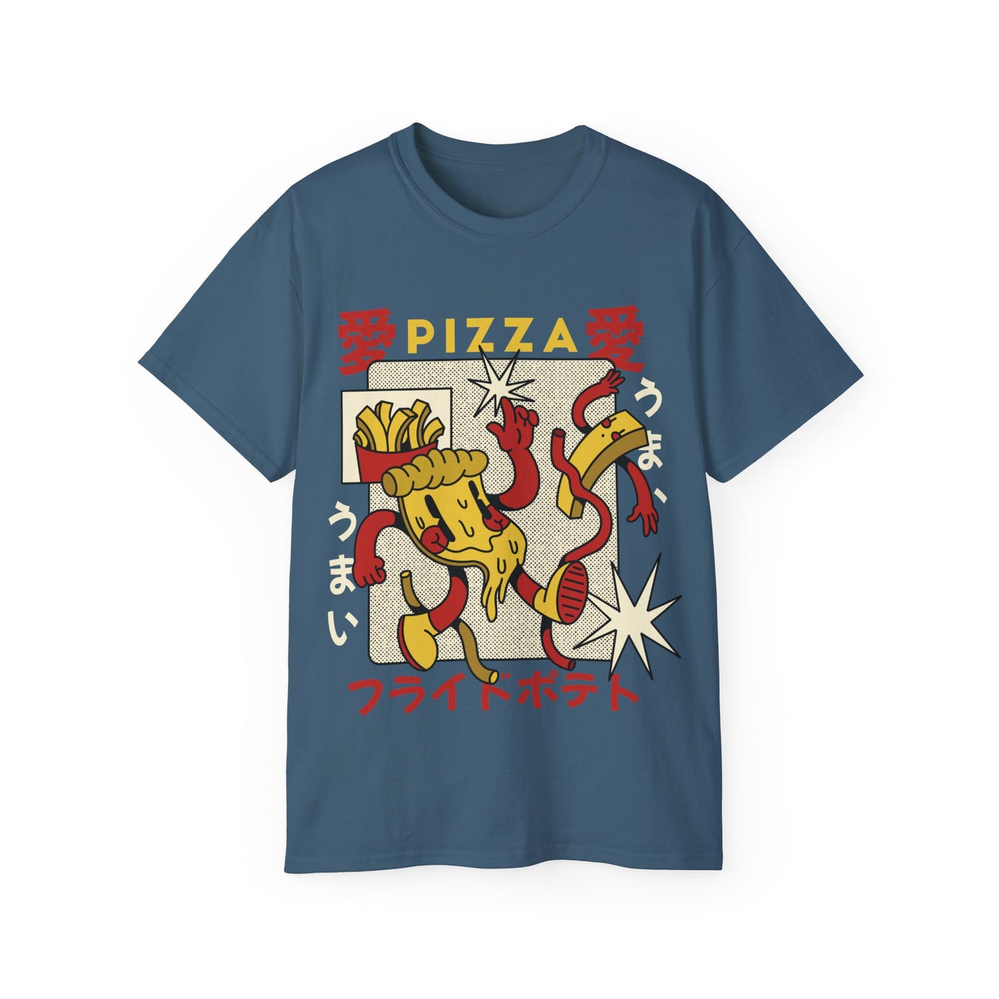 Mens Cartoon Pizza Tee