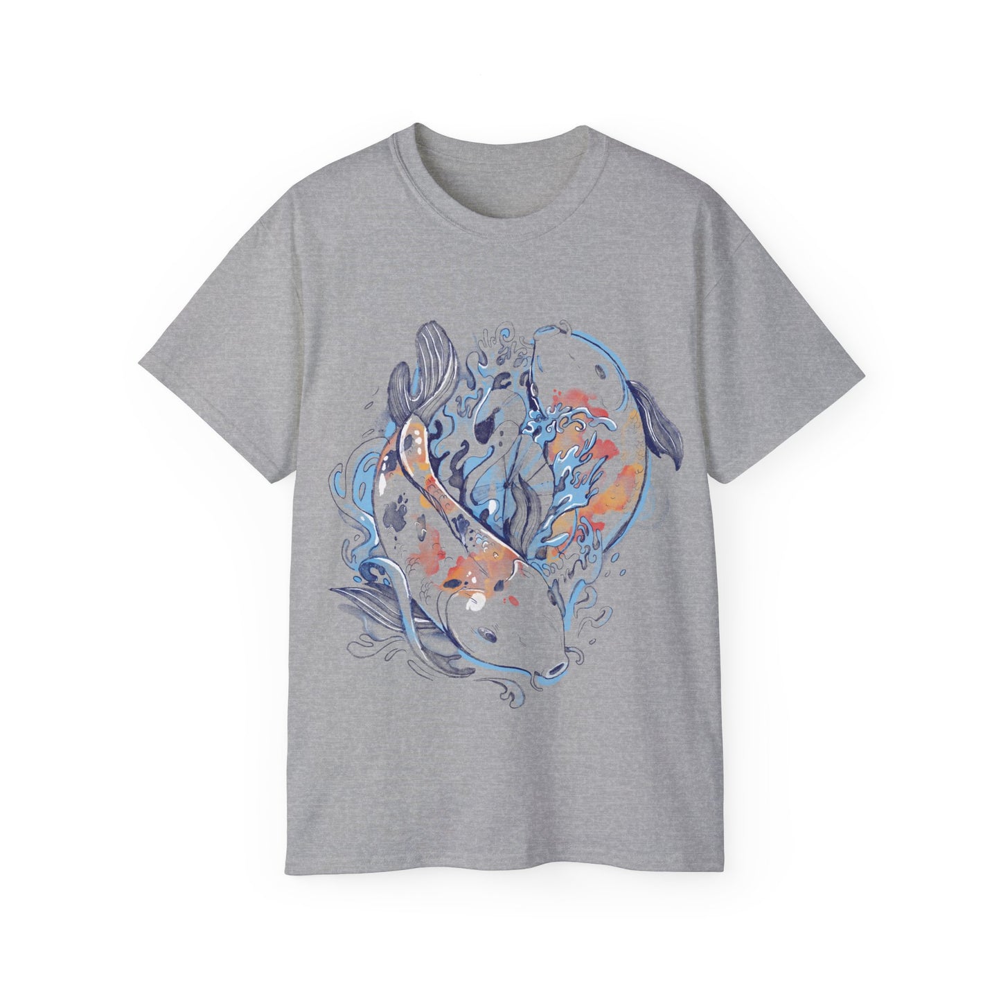 Mens Koi Watercolour Tee