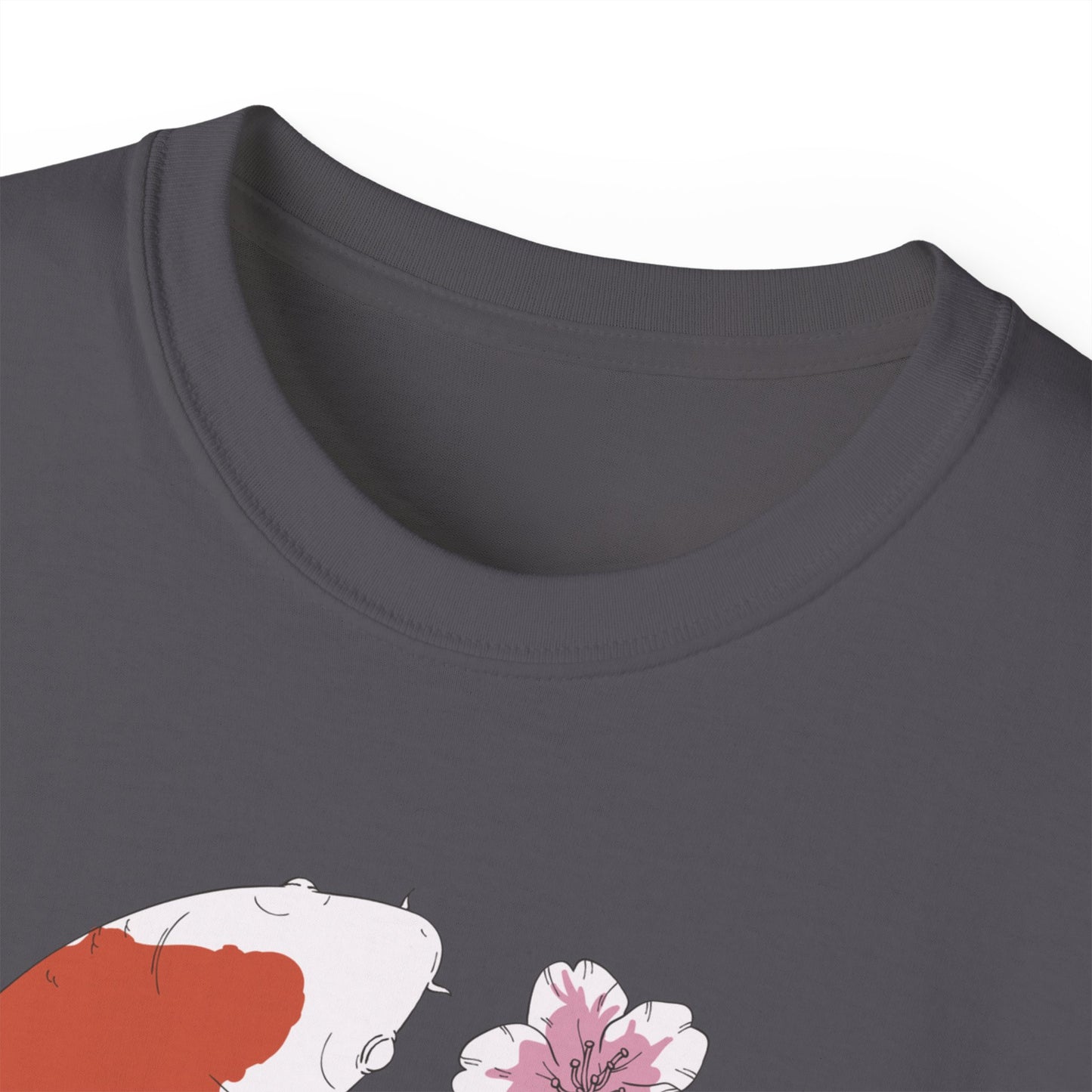 Womens Koi Fish & Flowers Tee
