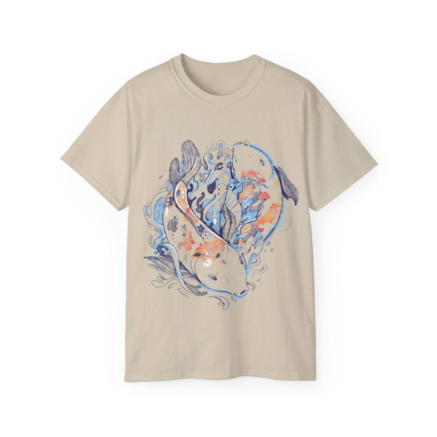 Mens Koi Watercolour Tee