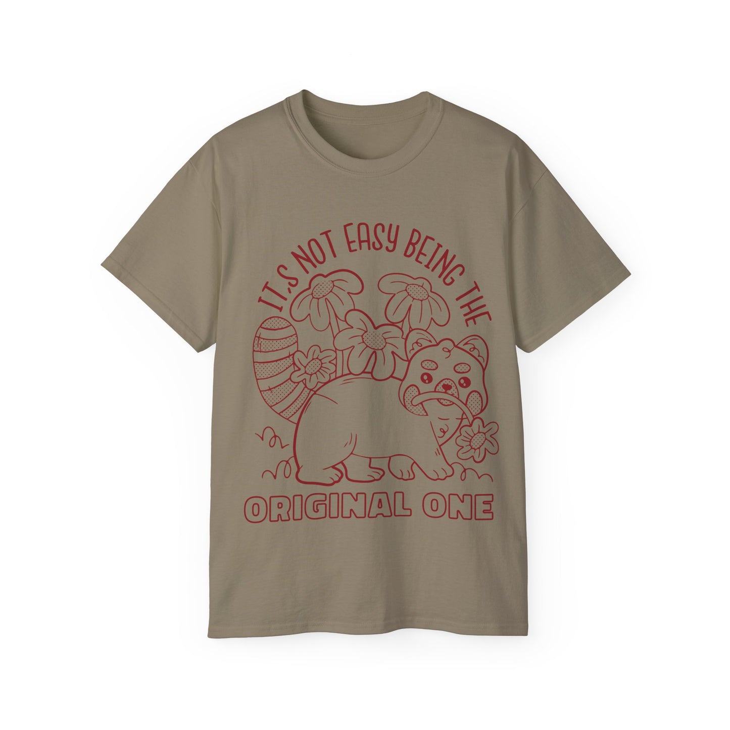 Mens Red Panda Original One Tee