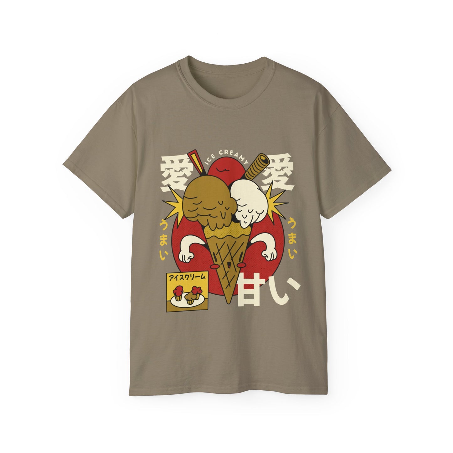 Mens Cartoon Ice Cream Tee