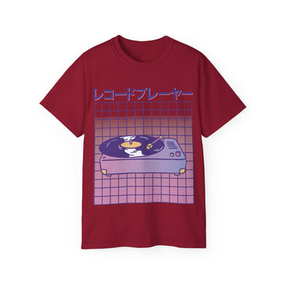 Mens Vaporwave Turntable Tee