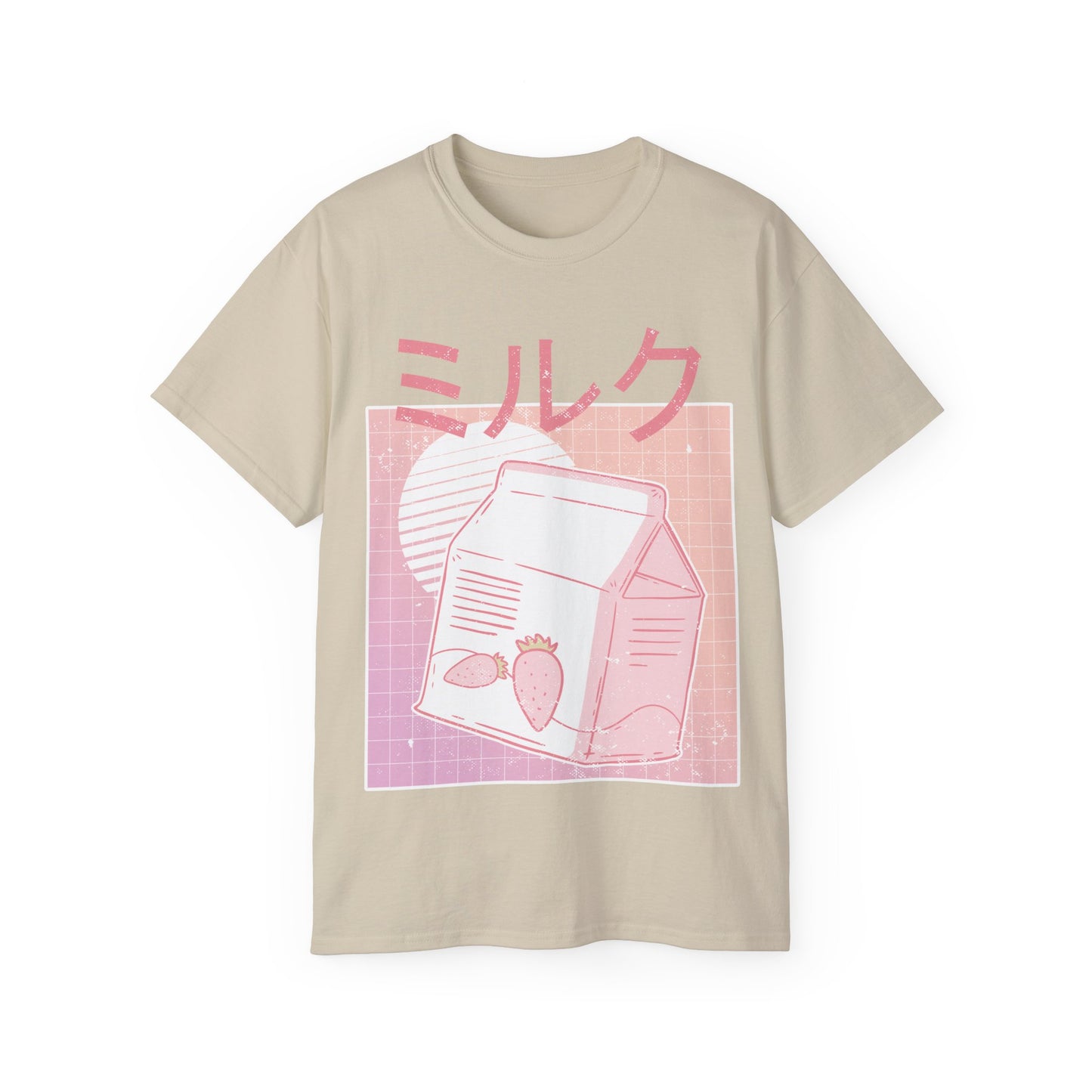 Mens Vaporwave Strawberry Milk Tee