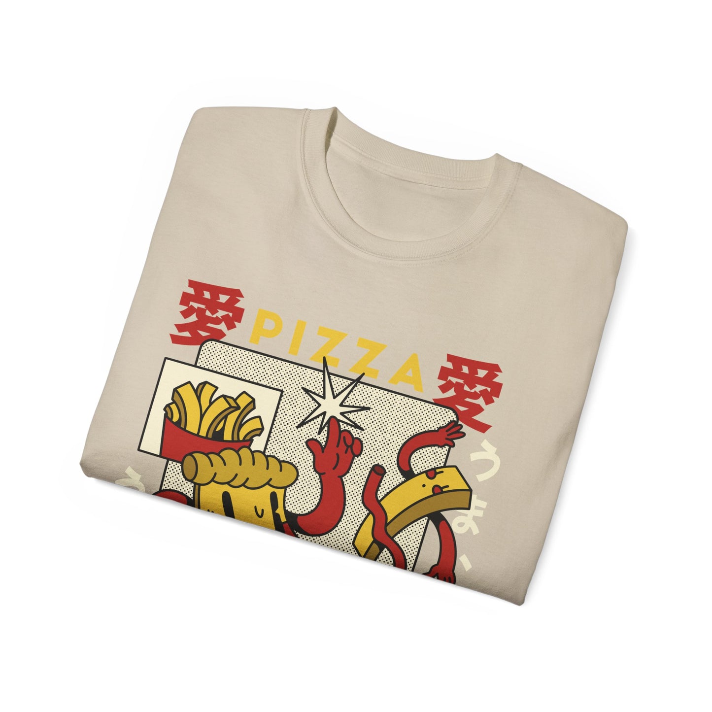 Mens Cartoon Pizza Tee