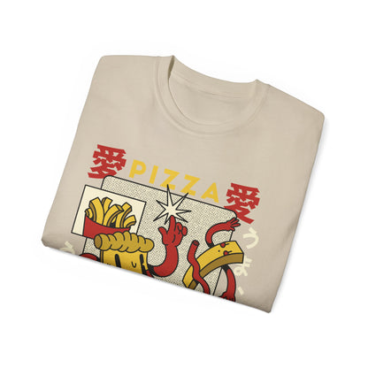 Mens Cartoon Pizza Tee