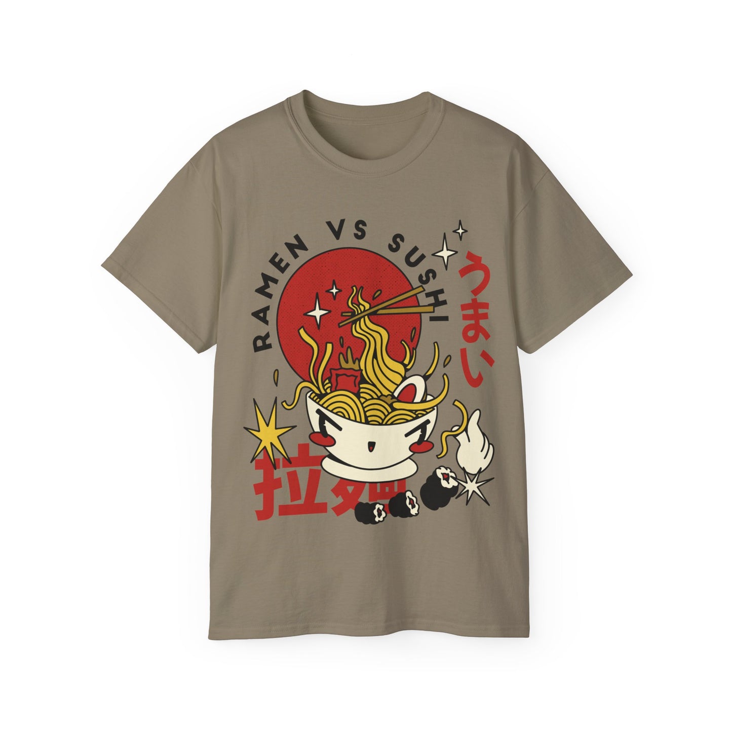 Mens Retro Ramen Cartoon Tee