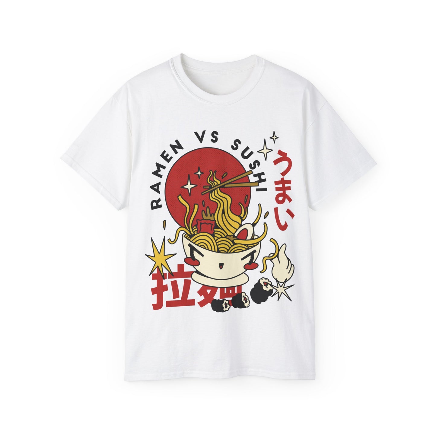 Mens Retro Ramen Cartoon Tee