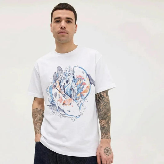 Mens Koi Watercolour Tee