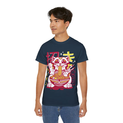 Mens Maneki Cat Ramen Tee