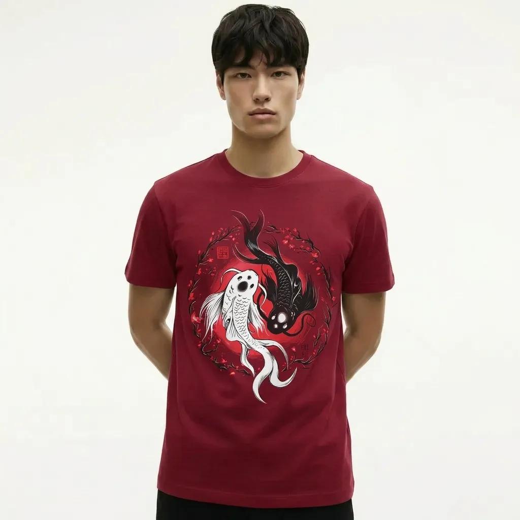 Mens Koi Yin Yang Tee