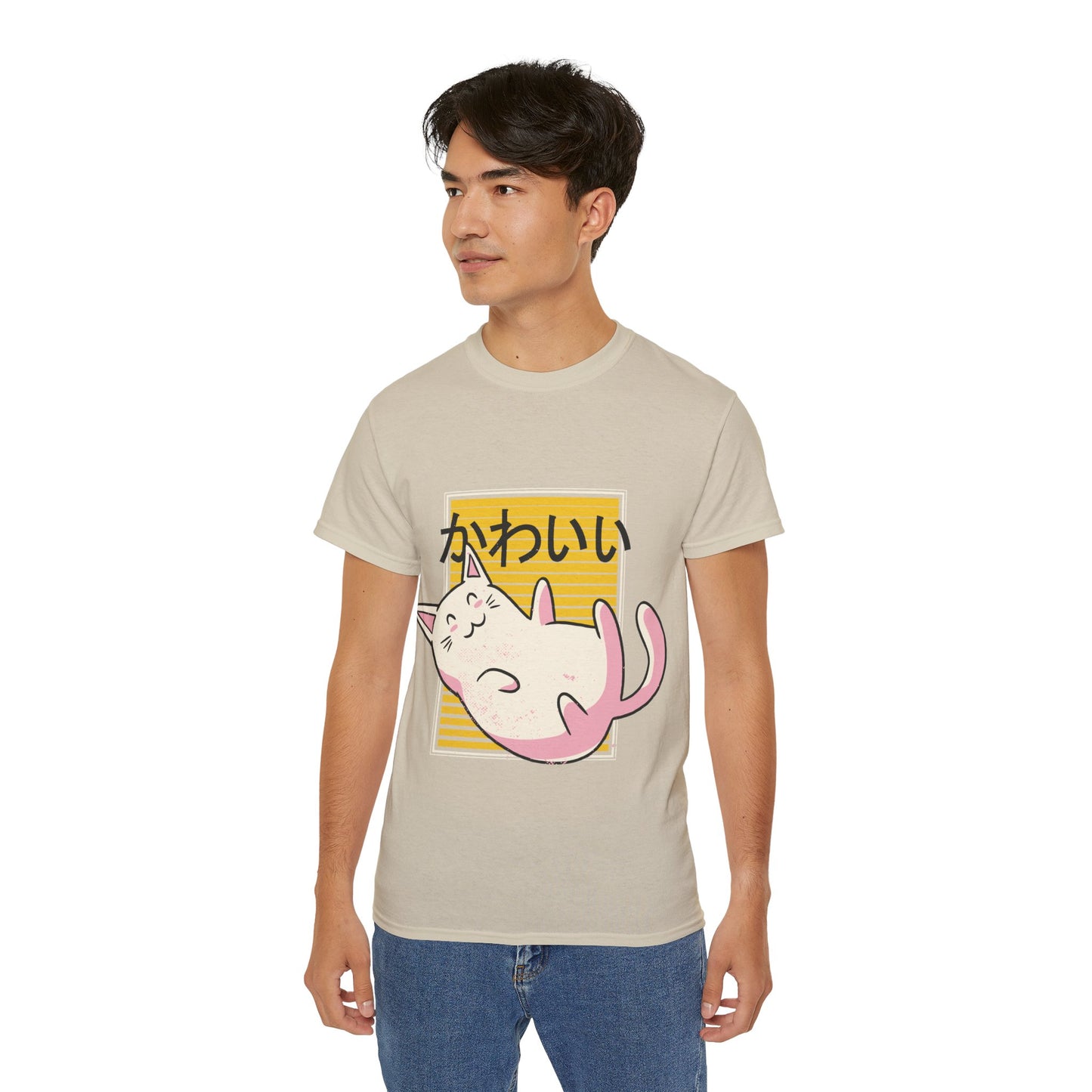 Mens Kawaii Cat Tee