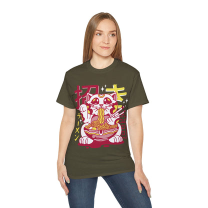 Mens Maneki Cat Ramen Tee