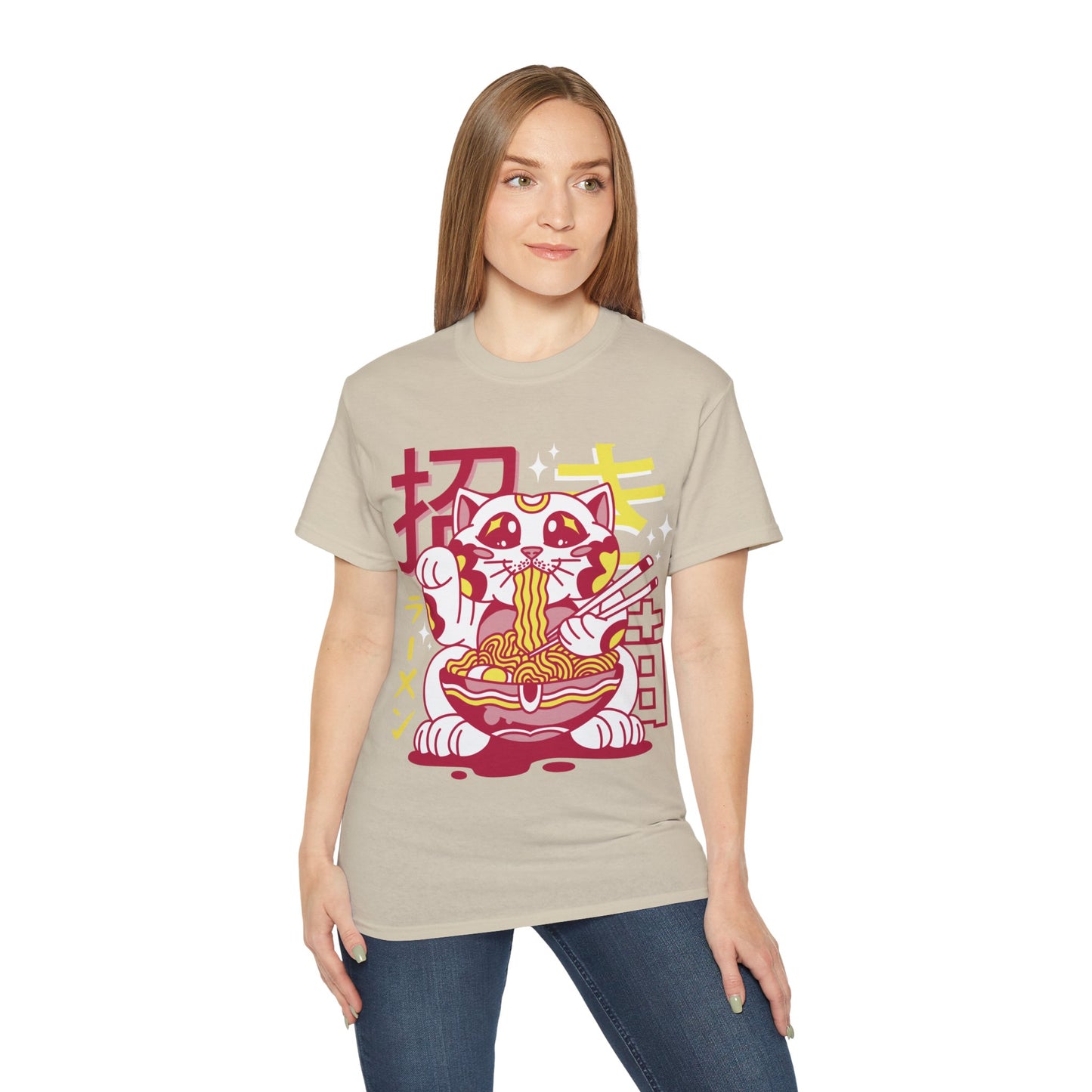 Mens Maneki Cat Ramen Tee