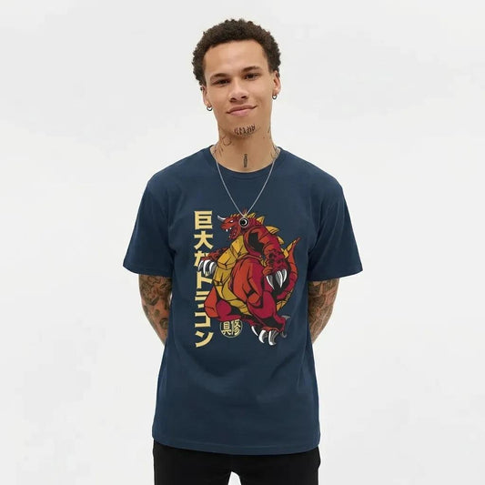 Mens Red Godzilla Tee