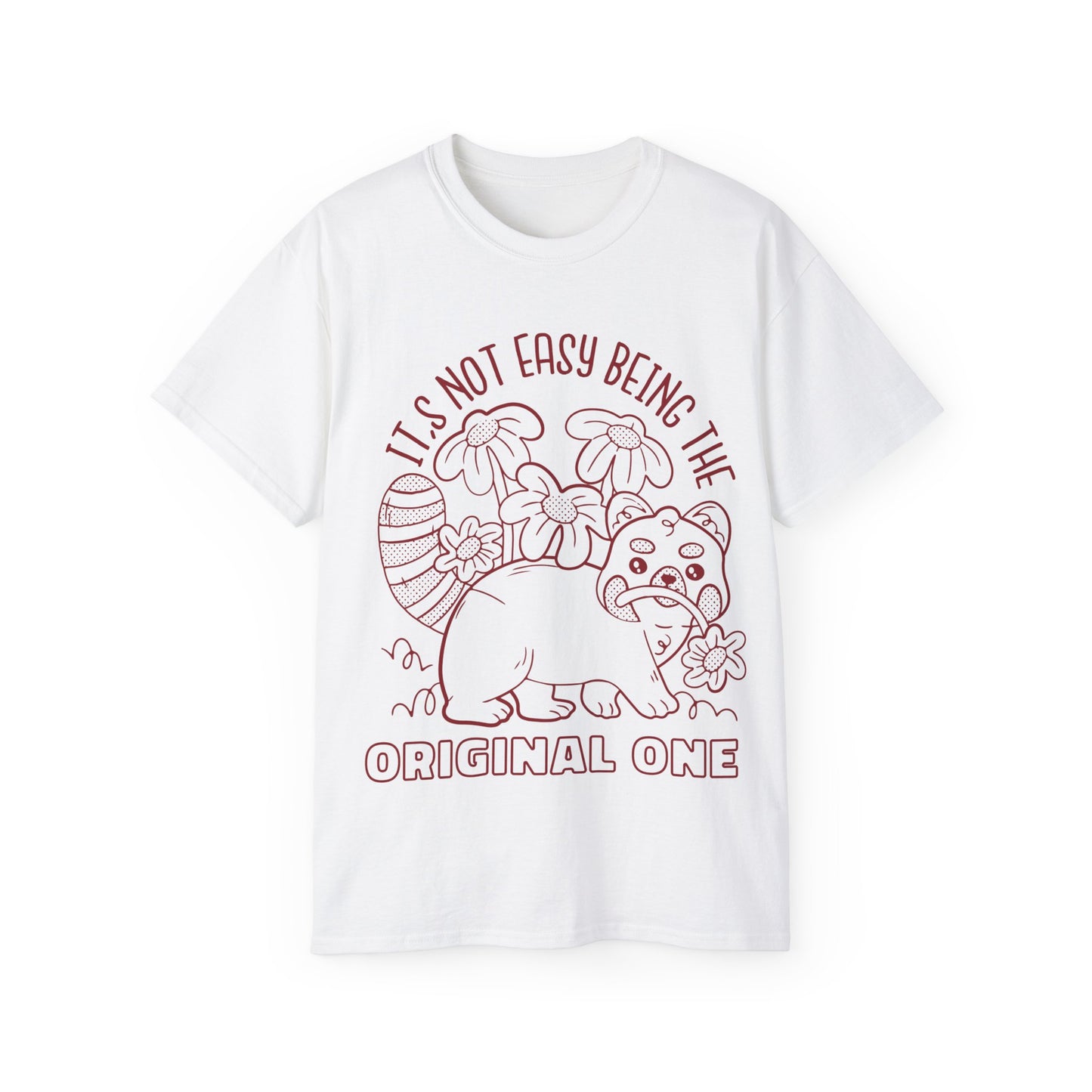 Mens Red Panda Original One Tee