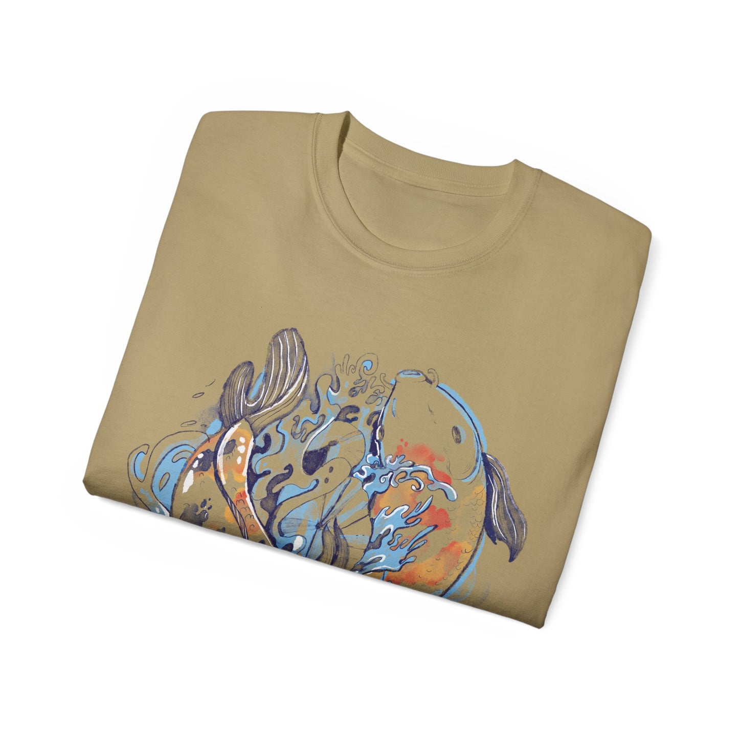 Mens Koi Watercolour Tee