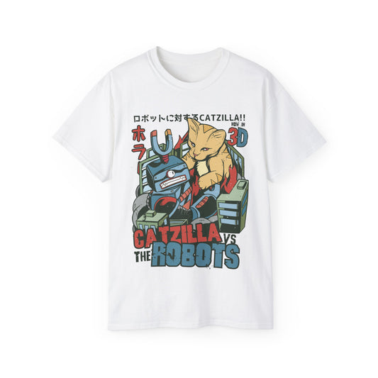 Mens Godzilla Cat Tee