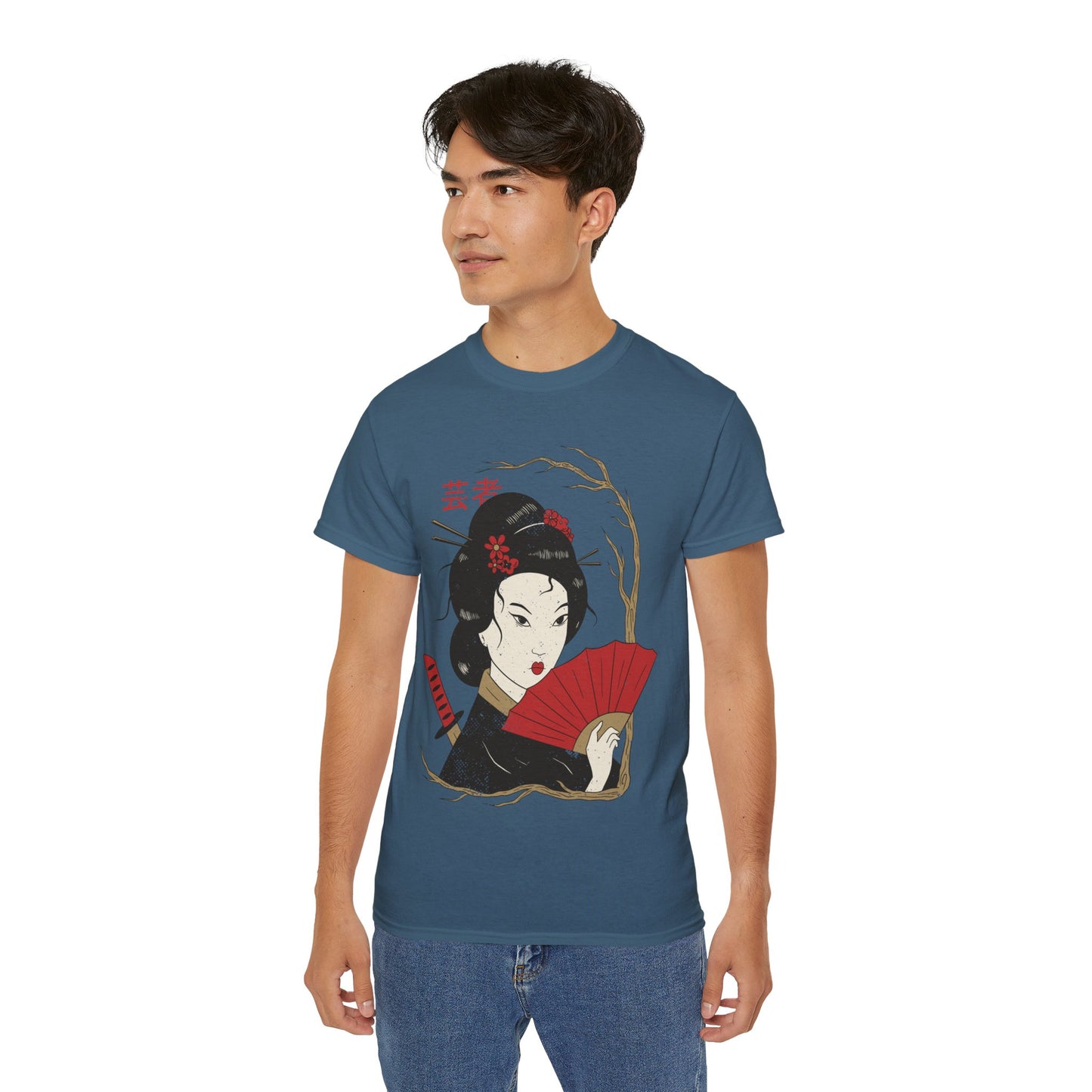 Mens Geisha Illustration Tee