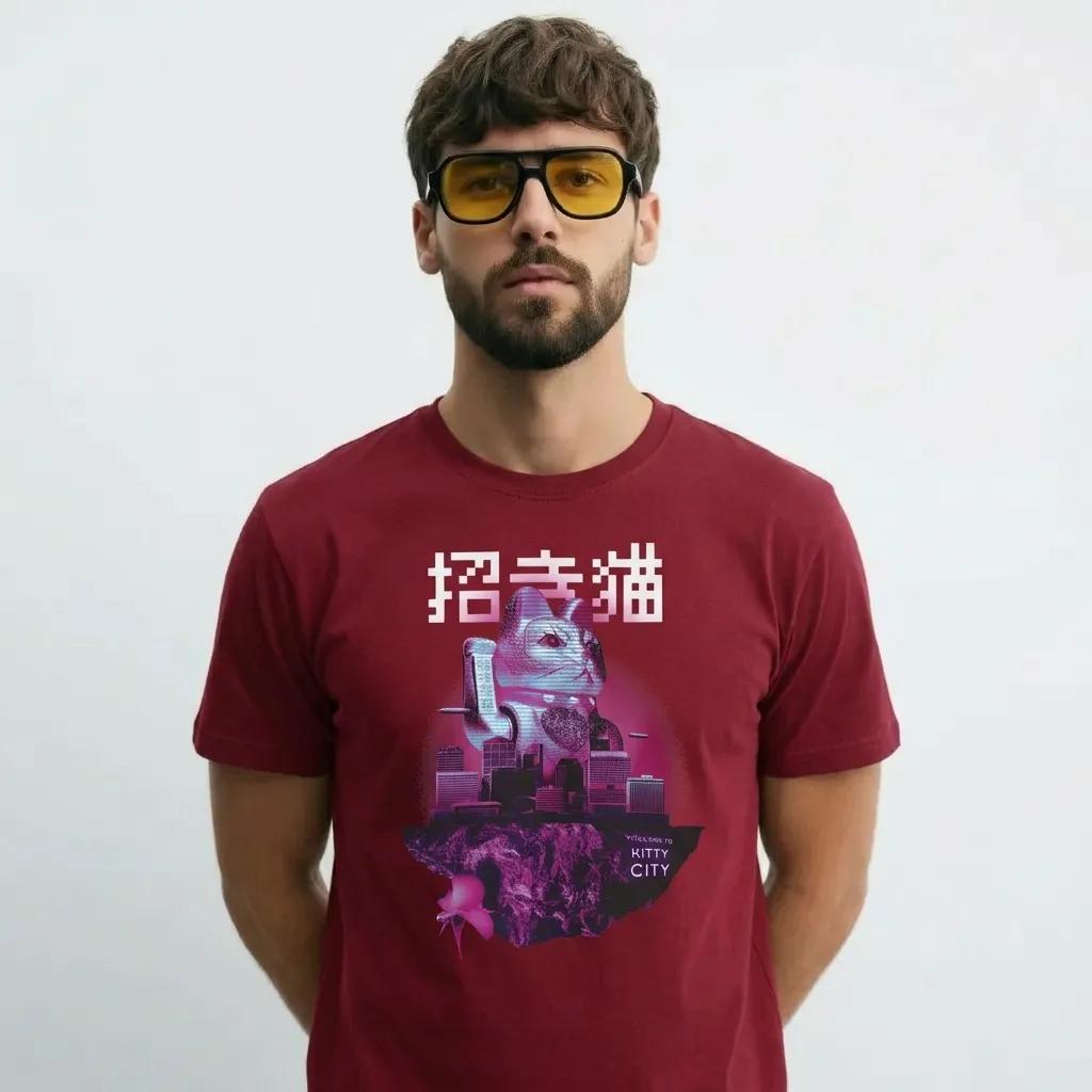 Mens Maneki Neko Floating Island Tee