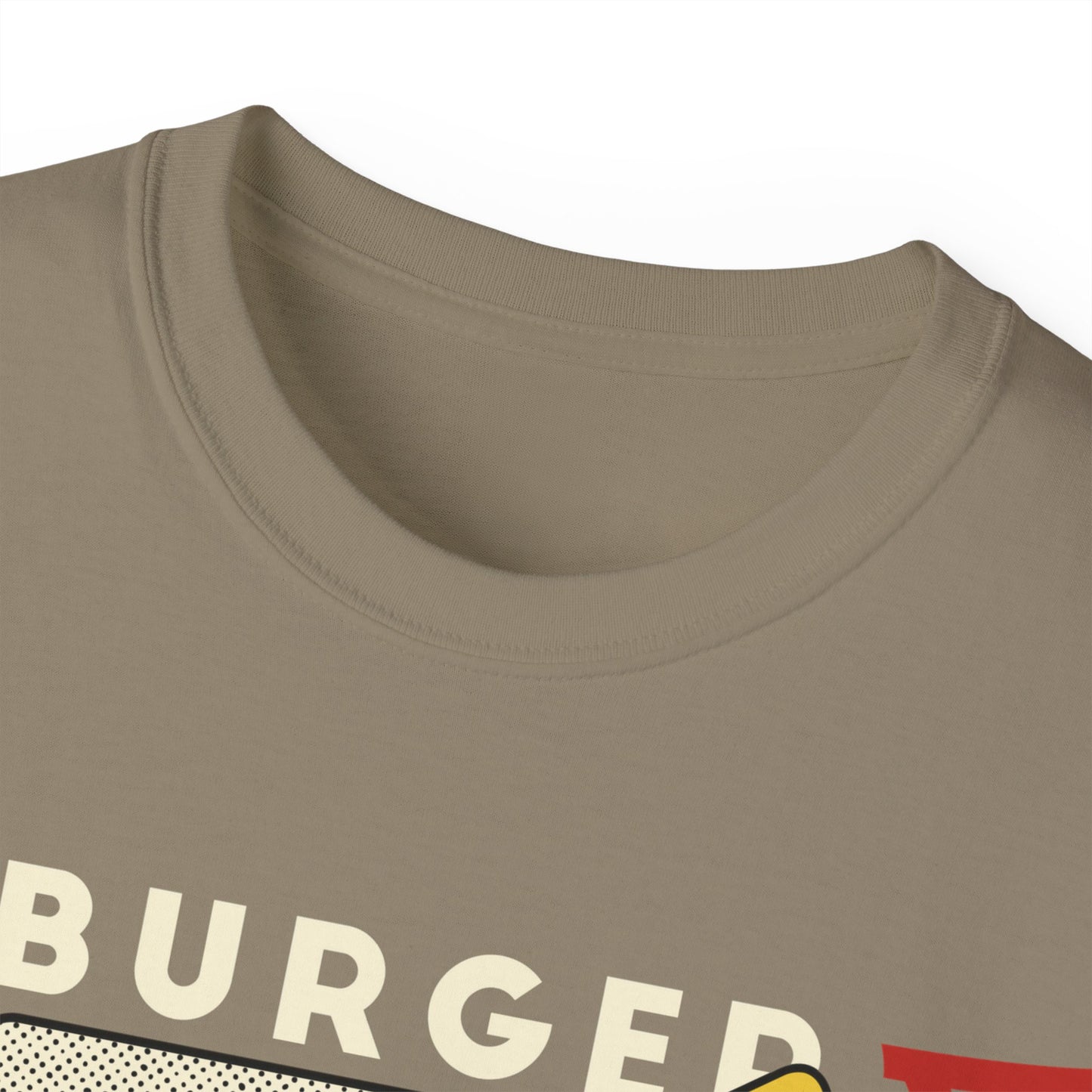 Womens Cartoon Burger & Soda Tee