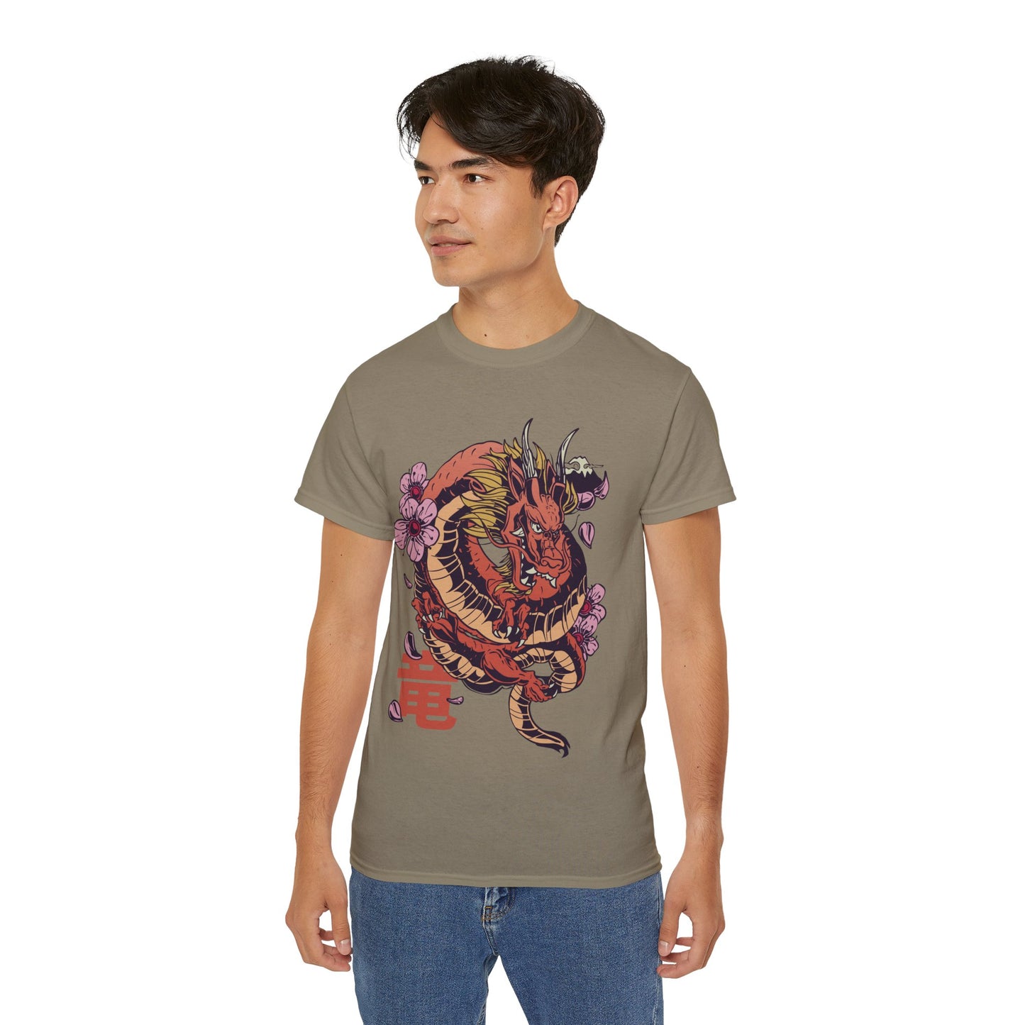 Mens Dragon Sakura Tee