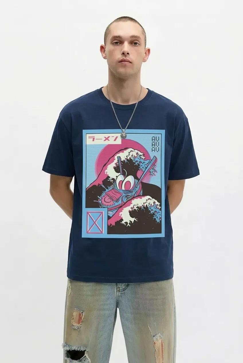 Mens Vaporwave Ramen Tee