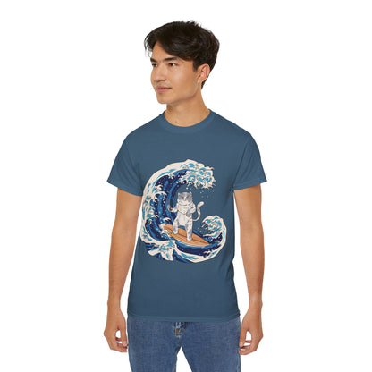 Mens Cat Surfing Tee 2