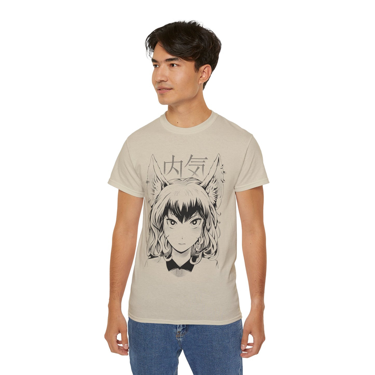 Mens Kitsune Girl Tee