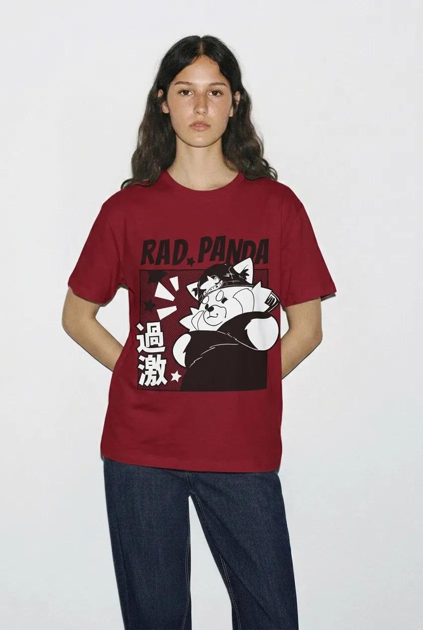 Womens Red Panda Comic Tee