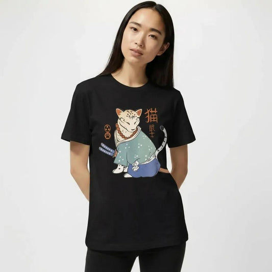Womens Cat Samurai Tee 2