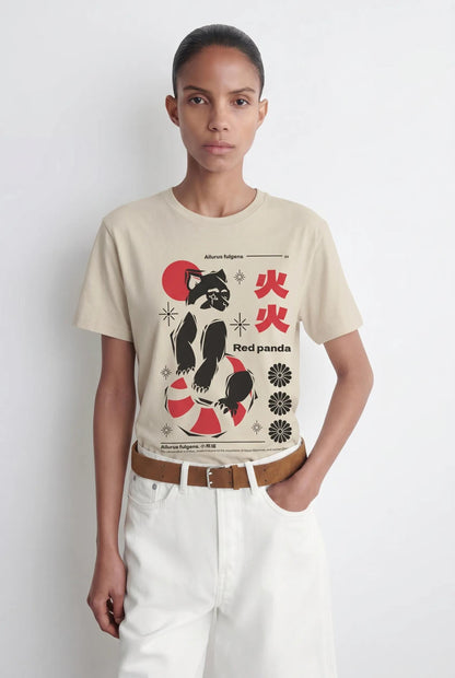 Womens Red Panda Art Tee