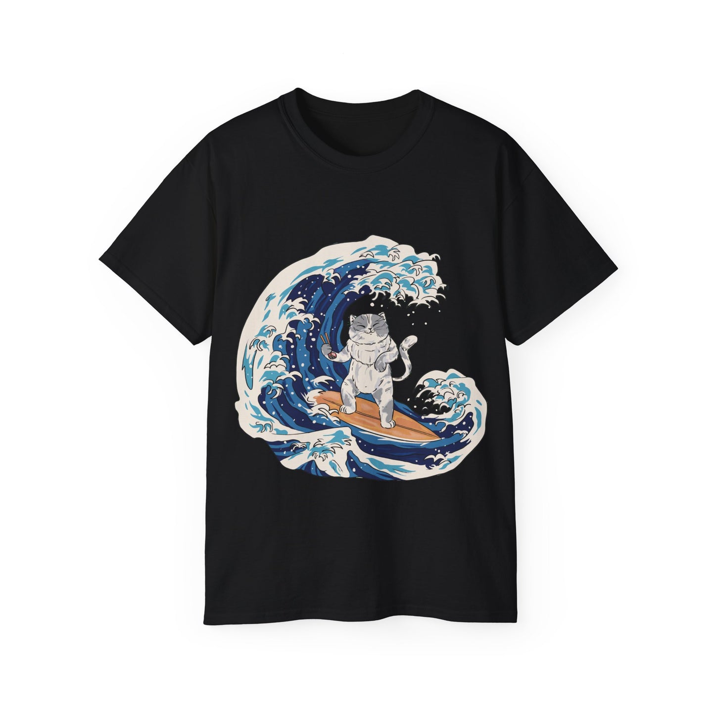 Mens Cat Surfing Tee 2