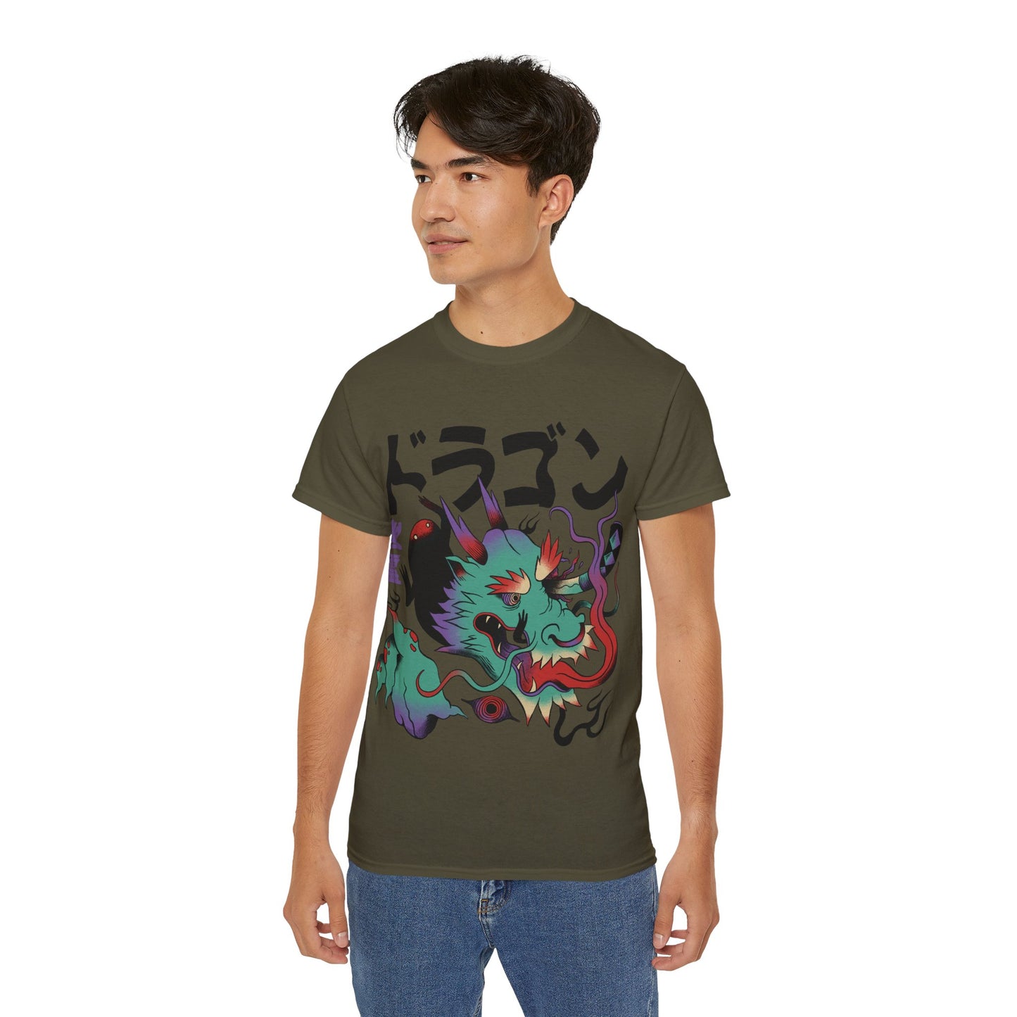 Mens Psychedelic Dragon Tee