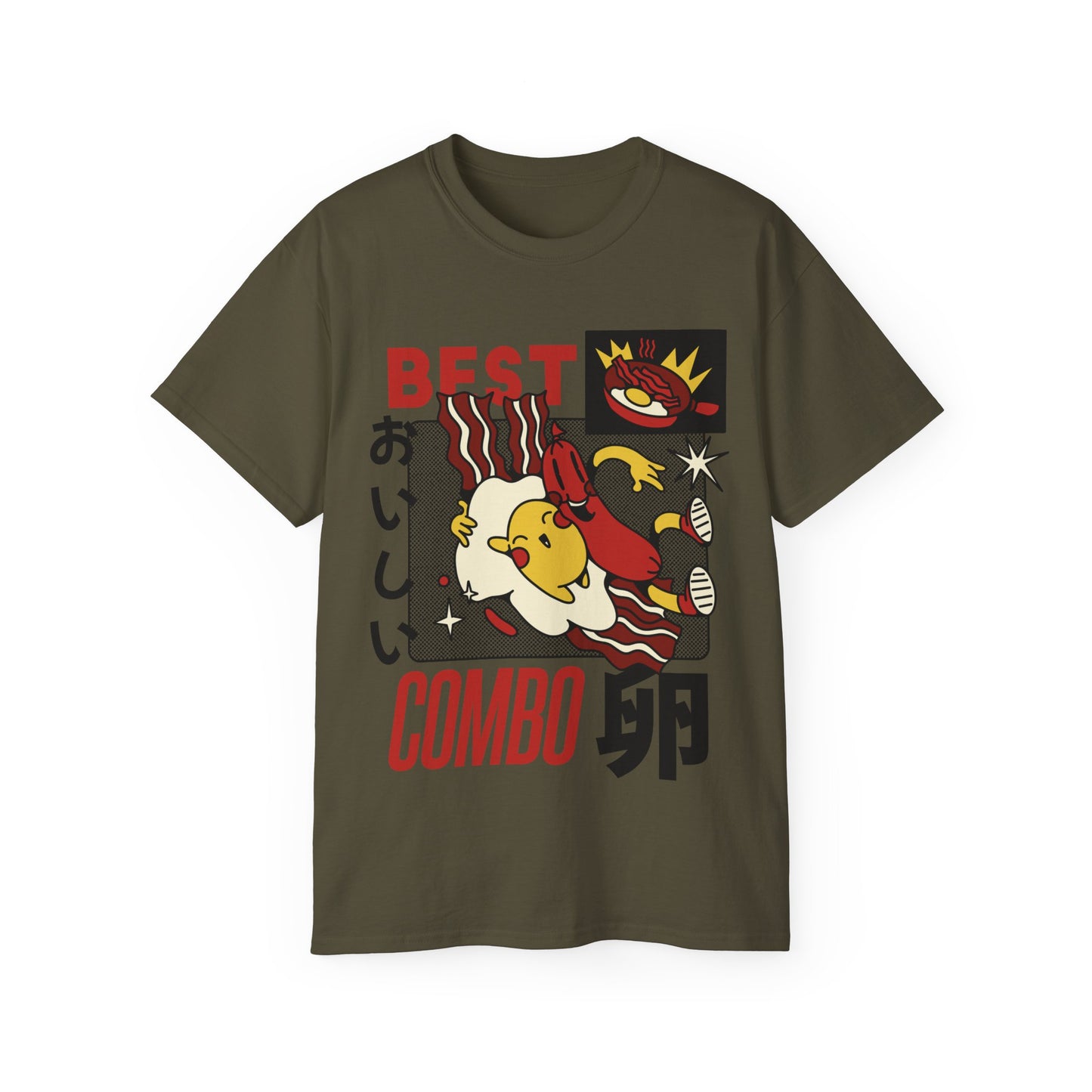 Mens Cartoon Breakfast Tee