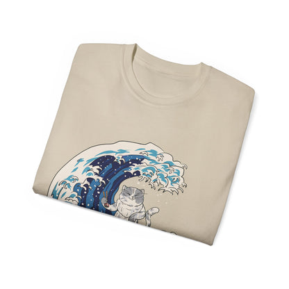 Mens Cat Surfing Tee 2