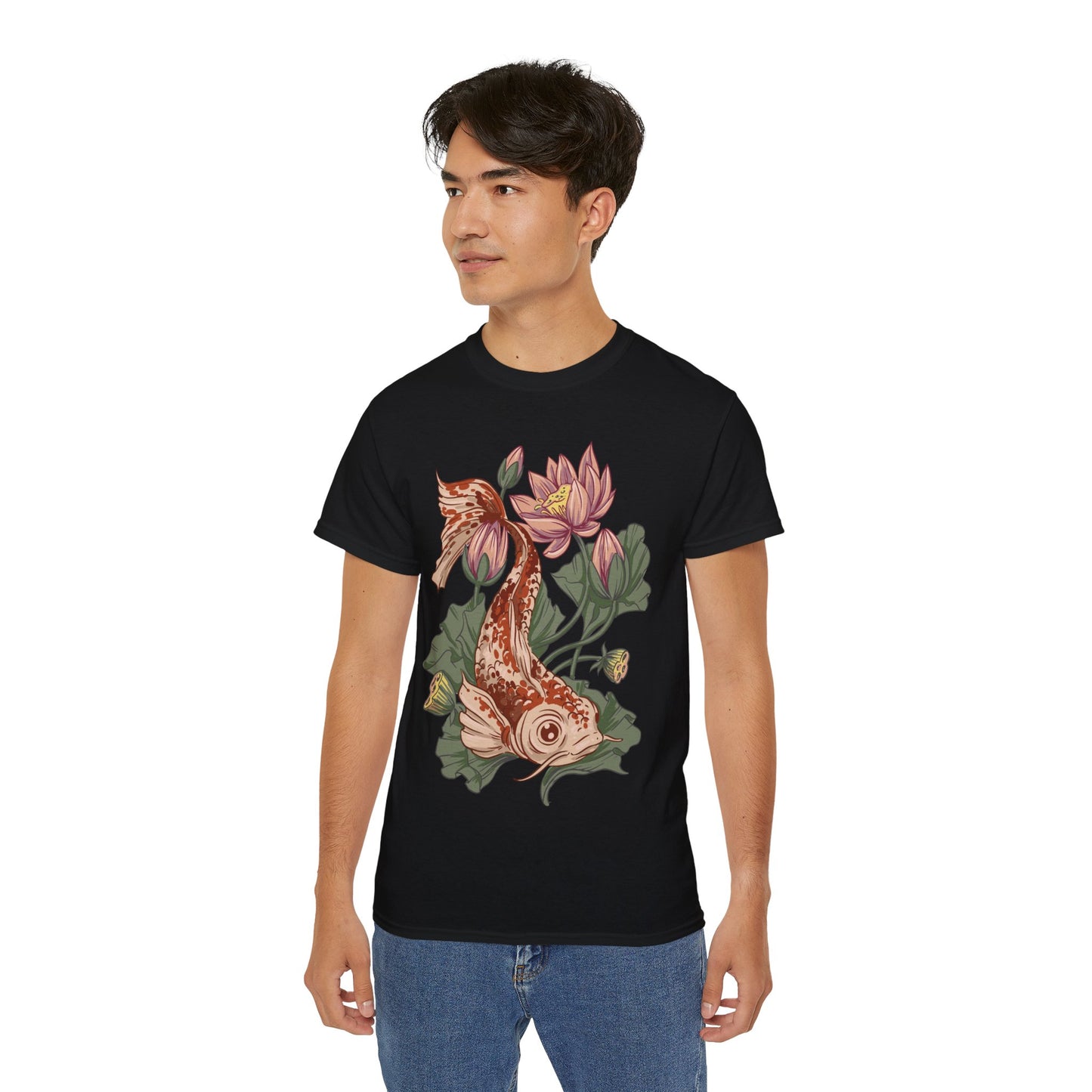 Mens Koi Illustration Tee