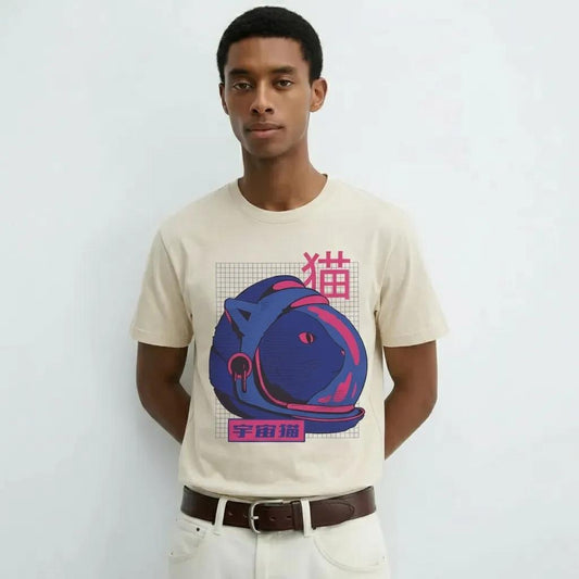 Mens Space Cat Tee