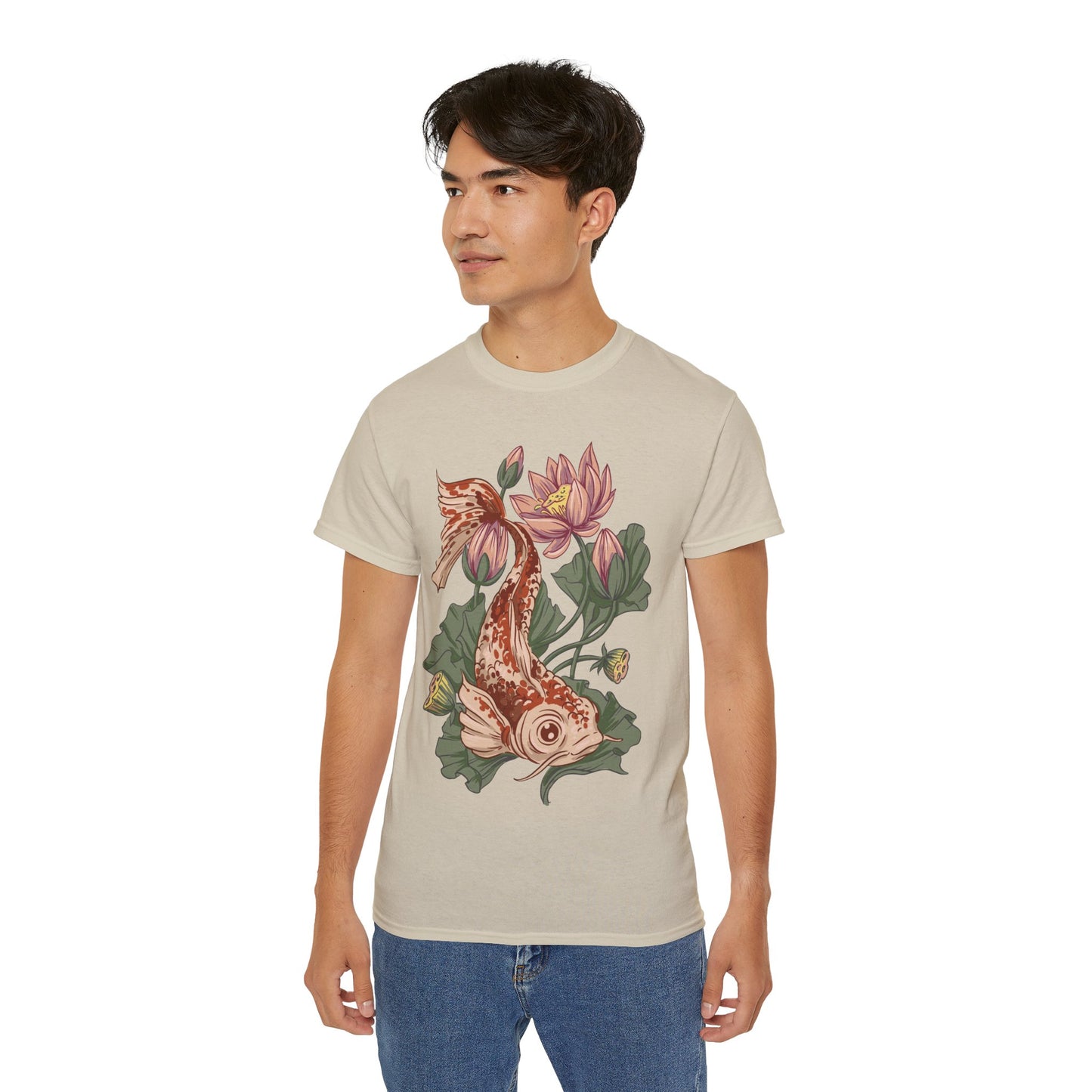 Mens Koi Illustration Tee