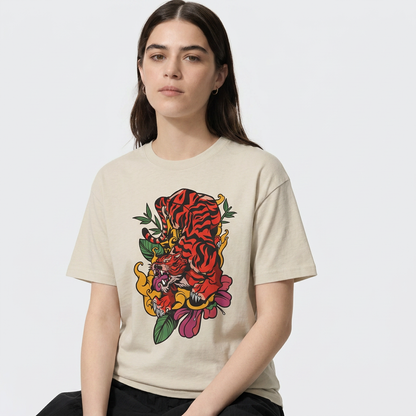 Womens Vintage Tiger Tee