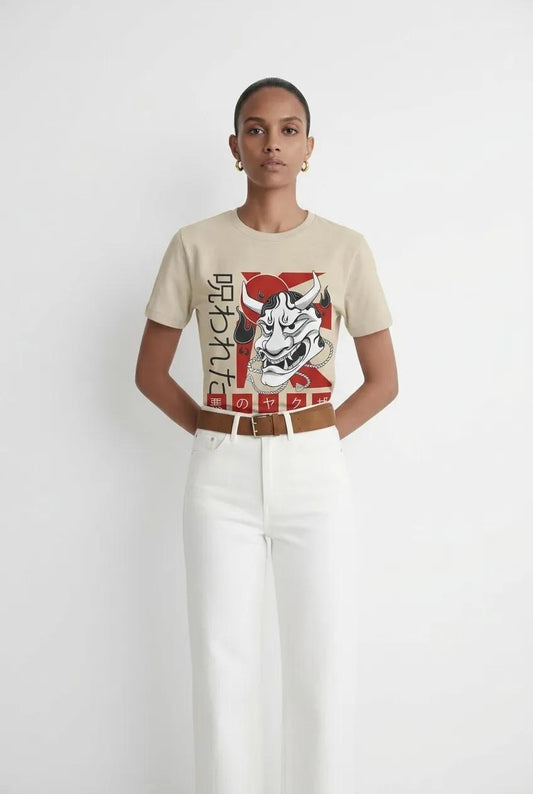 Womens Demon Cartoon Tee
