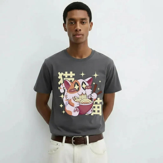 Mens Cat Ramen Tee