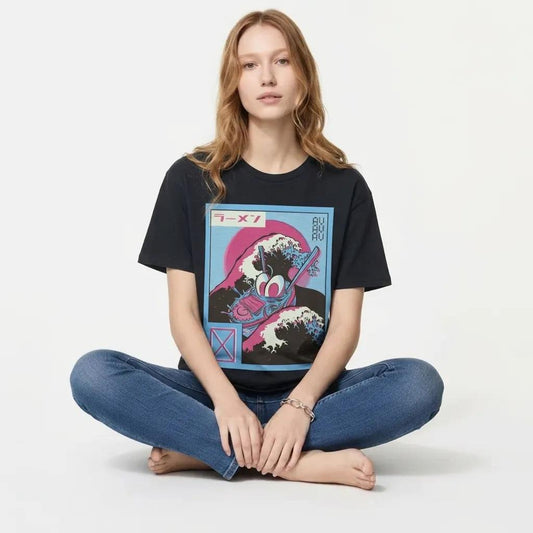 Womens Vaporwave Ramen Tee