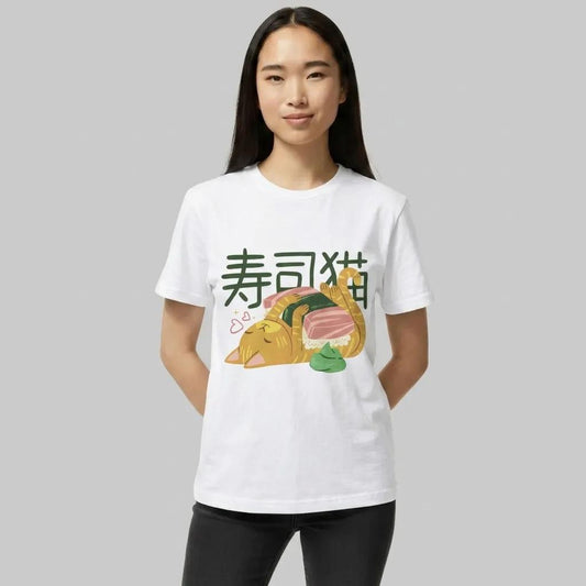 Womens Sushi Cat Tee