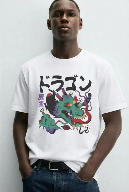 Mens Psychedelic Dragon Tee