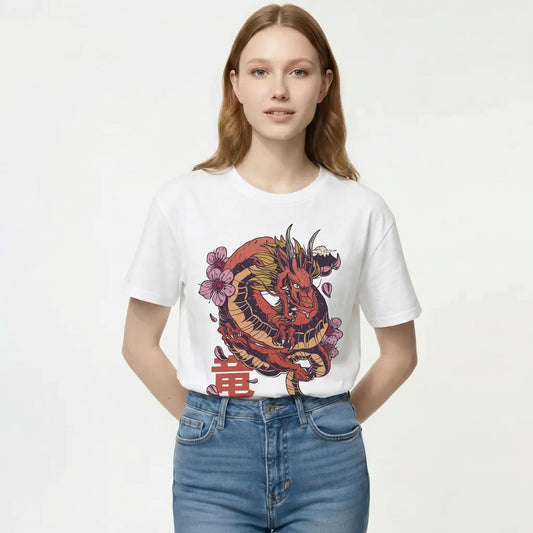 Womens Dragon Sakura Tee