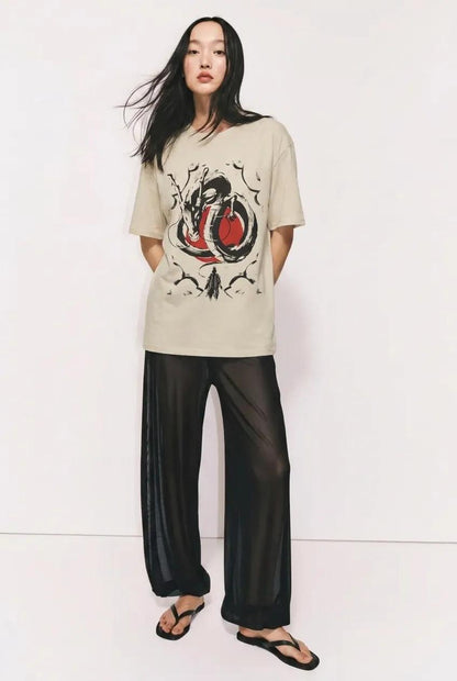 Womens Dragon Samurai Tee