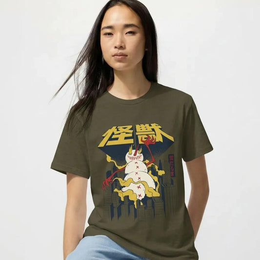 Womens Snowman Kaiju Tee