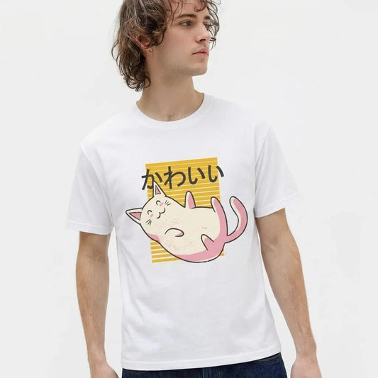 Mens Kawaii Cat Tee