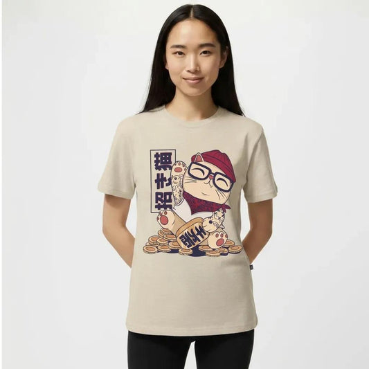 Womens Cool Maneki Neko Tee